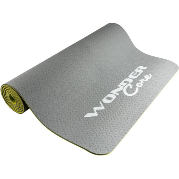 Wonder Core Esterilla De Yoga  Tpe 173x61x0.6 Cm Gris Y Verde