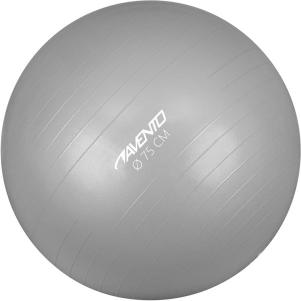 Avento Pelota De Fitness/gimnasio Plateada 75 Cm Diámetro