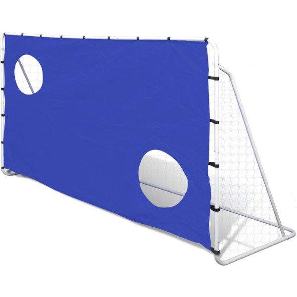Vidaxl Portería Con Lona De Entrenamiento 240 X 92 X 150 Cm