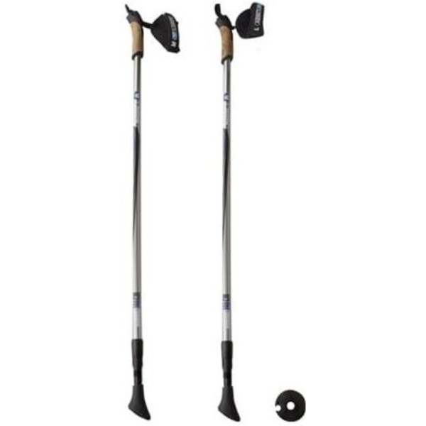 Abbey Bastones De Senderismo 2 Unidades Aluminio Plateado 21sr-zzb-uni