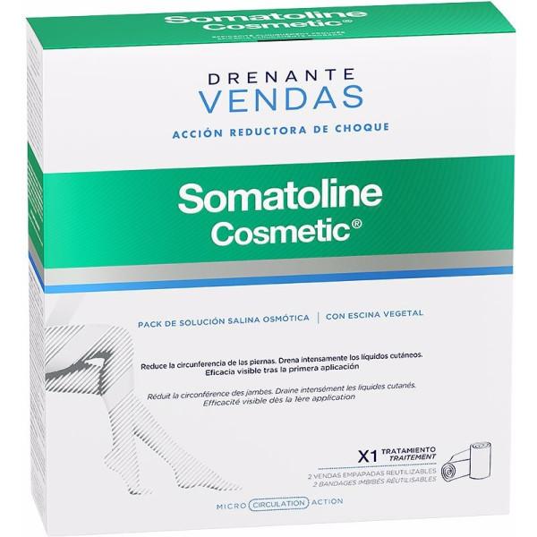 Somatoline Bandages Drainants Kit Complet Action Antichoc 1 U Unisexe