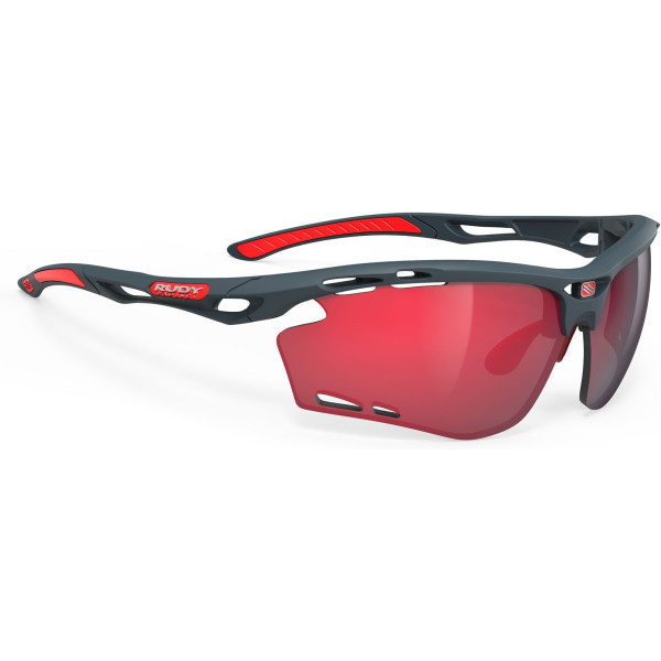 Lunettes de protection Rudy Project Propulse Charcoal Matte Multilaser Red