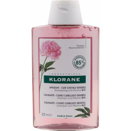 Klorane verzachtende en irriterende shampoo met pioenroos 200 ml unisex