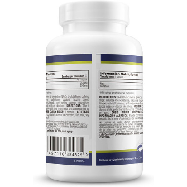 Mmsupplements Nac & Glutatión - 60 Cápsulas - Mm Supplements