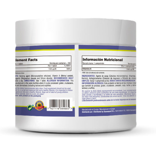 Mmsupplements Vitamina A - 100 Cápsulas - Mm Supplements