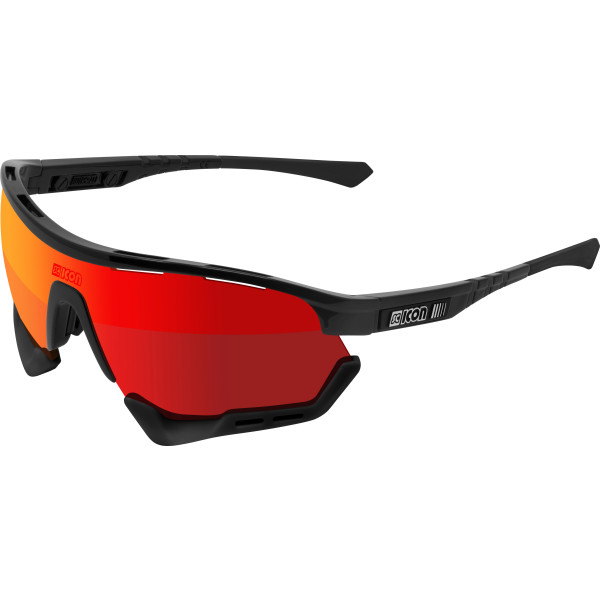 Scicon Sports Aerotech-scn-pp-xl Rendimiento Deportivo Gafas De Sol Scnpp Multimirror Red / Black Gloss
