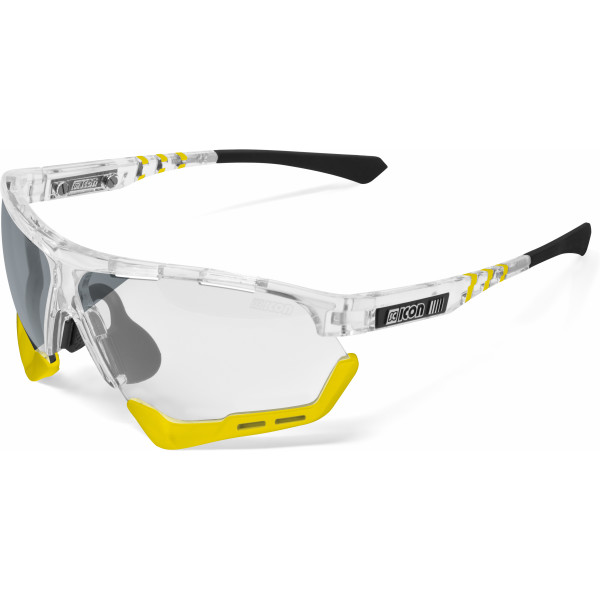Scicon Sports Unisex Aerocomfort Scn-xt Photochromic Sports Rendimiento Gafas De Sol Brillante / Rojo Fotocomático