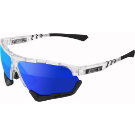Scicon Sports Unisex Aerocomfort Scn-pp - Xl Gafas De Sol De Rendimiento Deportivo Crystal Gloss / Azul