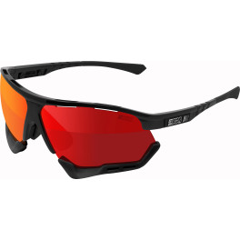 Scicon Sports Unisex Aerocomfort Scn-pp - Xl Gafas De Sol De Rendimiento Deportivo Negro / Rojo