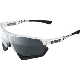 Scicon Sports Unisex Aerocomfort Scn-pp - Xl Gafas De Sol De Rendimiento Deportivo Crystal Gloss / Silver
