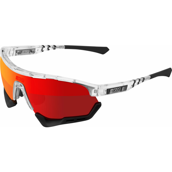 Scicon Sports Aerotech-scn-pp-xxl Rendimiento Deportivo Gafas De Sol Scnpp Multimirror Red / Crystal Gloss