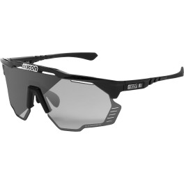 Scicon Sports Aeroshade Kunken Deportes Rendimiento Gafas De Sol Scnpp Photocromic Silver / Black Gloss