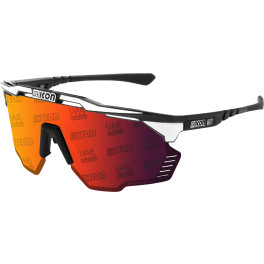 Scicon Sports Aeroshade Kunken Monogram Deportes Rendimiento Gafas De Sol Scnpp Monogram Uae Multimirror Red / Black Gloss Blanc