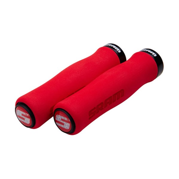 Sram Grips Locking Grip Contour Foam 129 mm Rood-Zwart