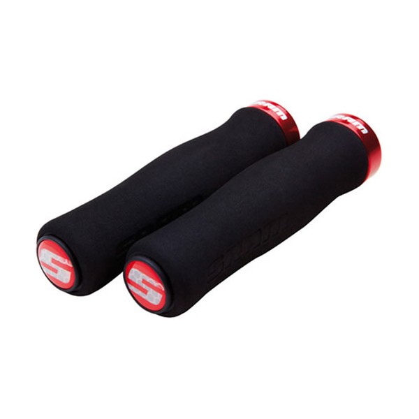 Sram Grips Locking Grip Contour Foam 129 mm Schwarz-Rot