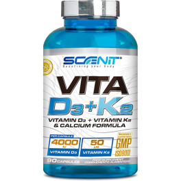 Scenit Vitamina D3 Y K2 4000 Ui - Contribuye Al Sistema Inmunitario. Huesos Y Músculos. Favorece La Absorción Del Calcio - 90