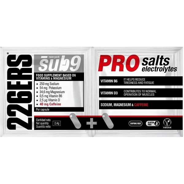 226ERS Sub9 Pro Salts Eletrólitos 1 embalagem dupla x 2 cápsulas
