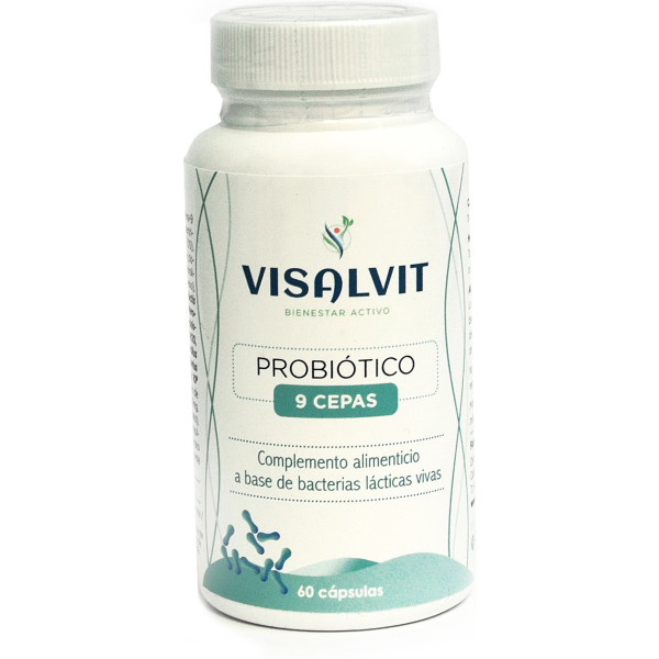 Visalvit Probiótico 9 Cepas Microbiota Saludable 60 Cápsulas
