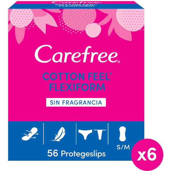 Carefree Flexiform Protecteur Coton Sans Parfum 56 U Unisexe