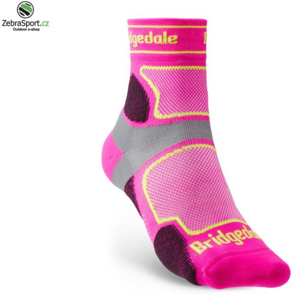 Bridgedale Sock Run Ul T2 Coolmax Crew Rose