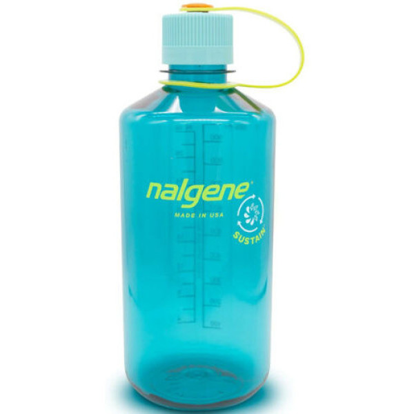 Nalgene Sustain 1L bleu céruléen bouteille à col étroit