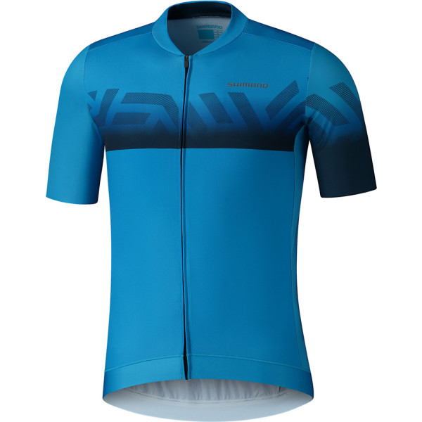 Shimano Kita S.s. Zip Jersey Azul