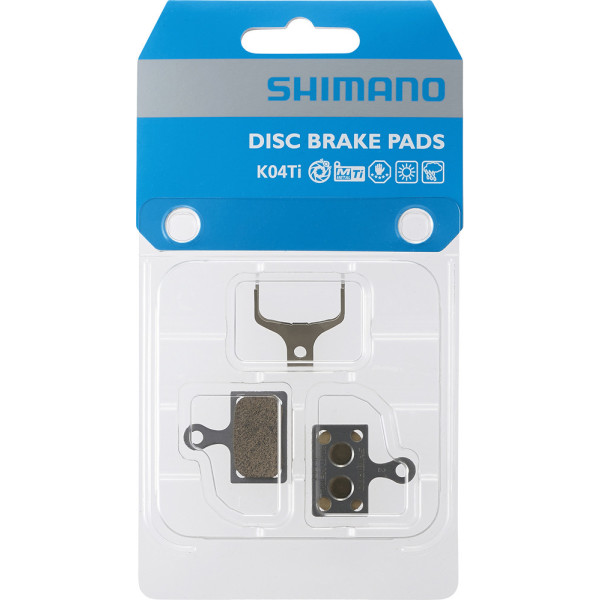 Plaquettes de frein Shimano métal K04ti avec ressort 1 pièce