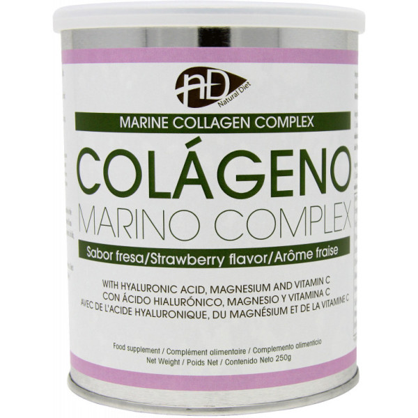 Natural Diet Colágeno Marino Hidrolizado Con ácido Hialurónico Magnesio Y Vitamina C 250g