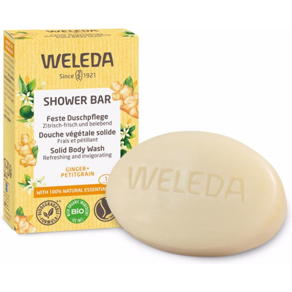 Weleda Cos Barre de Douche Savon de Douche Solide Énergisant 75 Gr Mixte