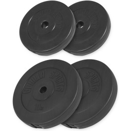 Gorilla Sports Juego De Discos De Peso De Vinilo 30kg - 2 X 5 - 2 X 10kg