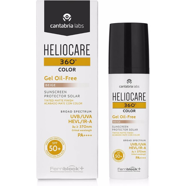 Heliocare 360° Gel Colorante Oil Free Beige 50 ml Unisex