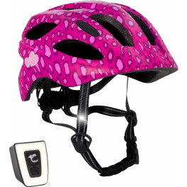 Crazy Safety Casco De Bici Para Niños De 6 A 12 Años Puntos Rosas