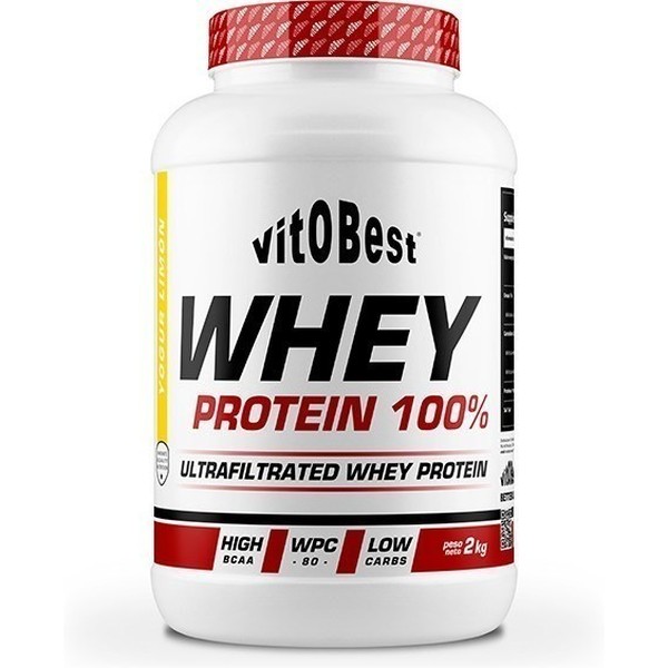 Vitobest Protéine de lactosérum 100 % 2 kg (4,4 livres)