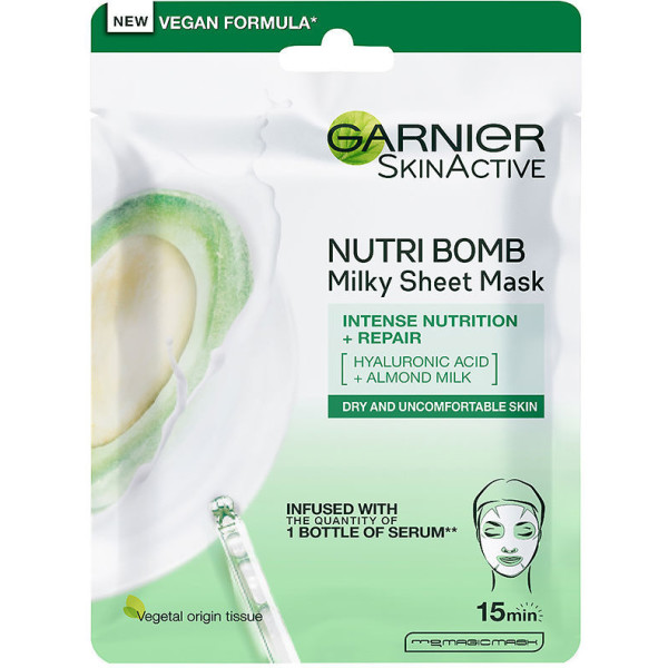 Garnier Skinactive Nutri Bomb Voedend Herstellend Gezichtsmasker 1 U Unisex