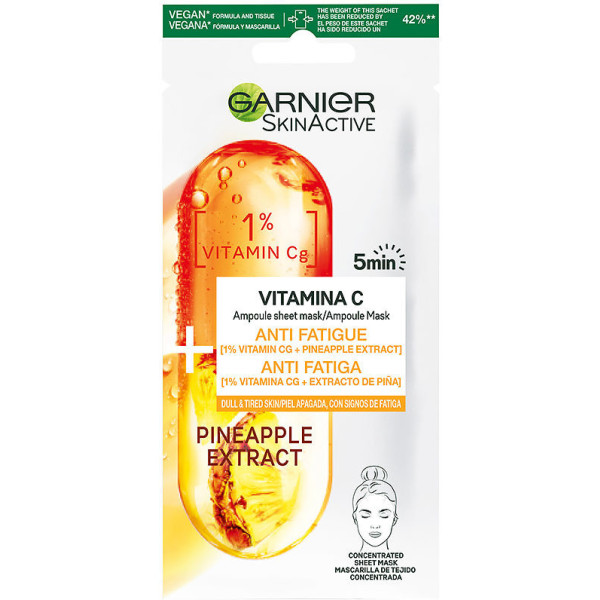 Máscara Garnier Skinactive Vitamina C 1 U Unissex