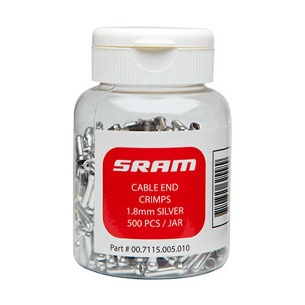 Sram Terminal Cable Freno 1.8 mm Plata 500 uds