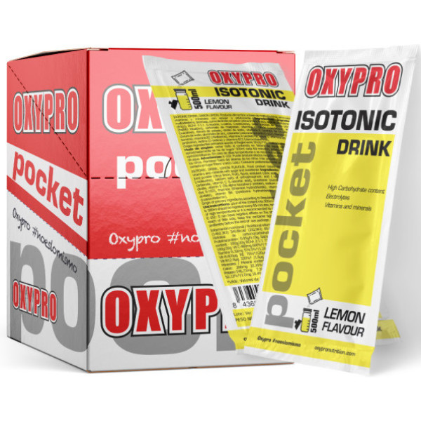 Oxypro Nutrition Monodosis Isotonic Drink Pocket Limón Box X 20 Sobres - Bebida Isotónica En Monodosis Con Bcaa Sin Gluten Veg