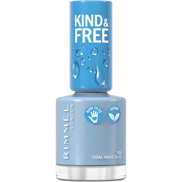 Rimmel London Vernis à ongles Kind and Free 152 Tidals Blue 8 ml unisexe