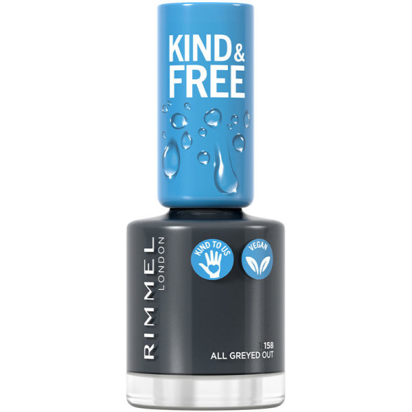 Rimmel London Kind & Free Vernis à ongles 158-tout grisé 8 ml