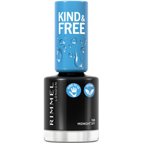 Rimmel London Kind and Free Nail Polish 159-Midnight Sky 8 ml Unisex