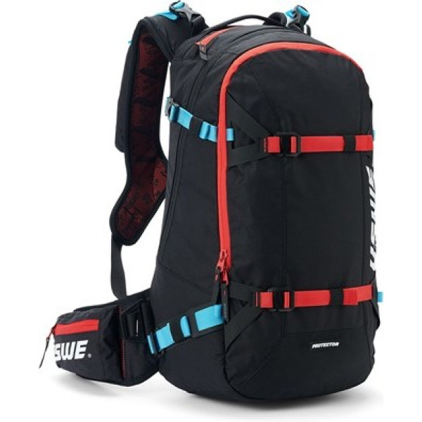 Uswe Ski/Snow Pow 25 Hydration Backpack 3l Thermo Cell Ndm 2.0 With Back Protector Noir/Rouge