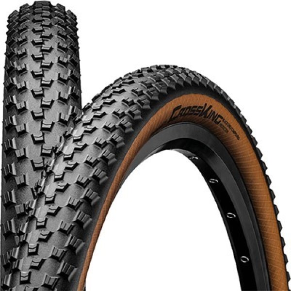 Continental Cubierta Cross-king 27.5x2.20 Protection Tubeless Ready Plegable Negro/marron 55-584