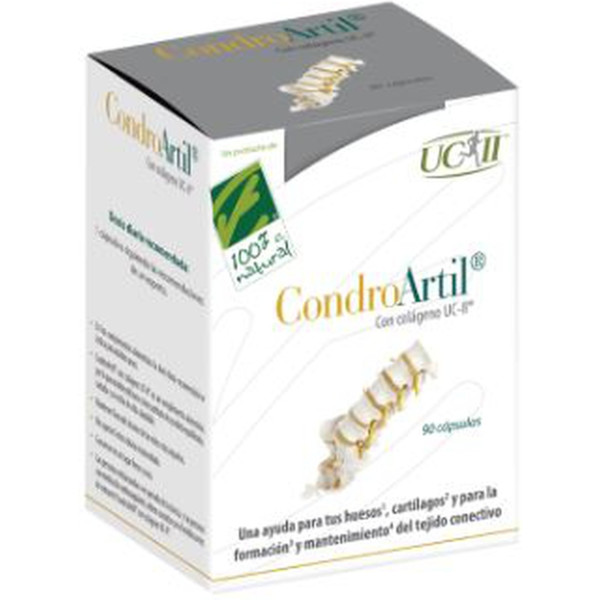 Condroartil 100% Natural Com Colágeno Uc-ii 90 Cápsulas