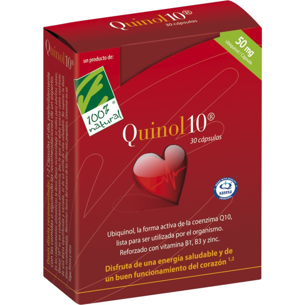 100% Natural Quinol10 30 Caps De 50mg