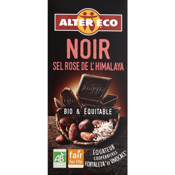 Altereco Chocolate Con Sal Rosa Del Himalaya Bio 100 G