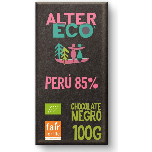 Altereco Chocolat Noir Pérou 85% Bio 100 G