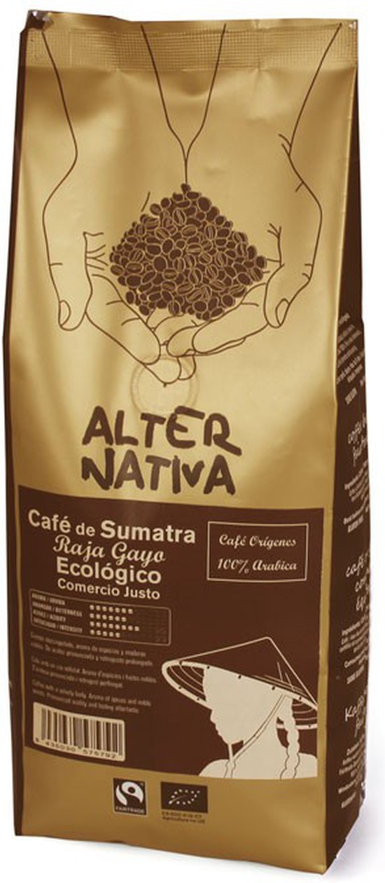Alternativa 3 CafÃ© De Sumatra Raja Gayo Grano EcolÃ³gico 500 G-image