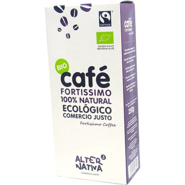 Alternativa 3 Café Fortissimo Molido Bio Comercio Justo 250 G De Polvo
