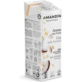 Amandin Bebida De Avena Con Coco Bio 1 L