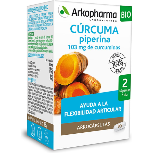 Arkopharma Arkocaps Cúrcuma Bio 80 Caps